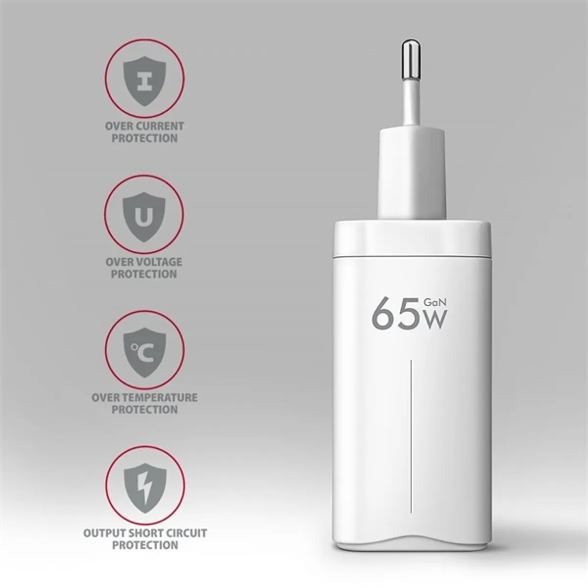 AXAGON ACU-DPQ65W GaN töltő 65 W két USB-C USB-A univerzális #8