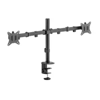 SBOX LCD-352-2-2 duál asztali monitortartó konzol 17"-32" 9 kg monitoronként kábelrendezés VESA 75x75 100x100 dönthető forgatható