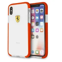 Ferrari FEGLHCPXRE iPhone X tok piros-átlátszó fényes