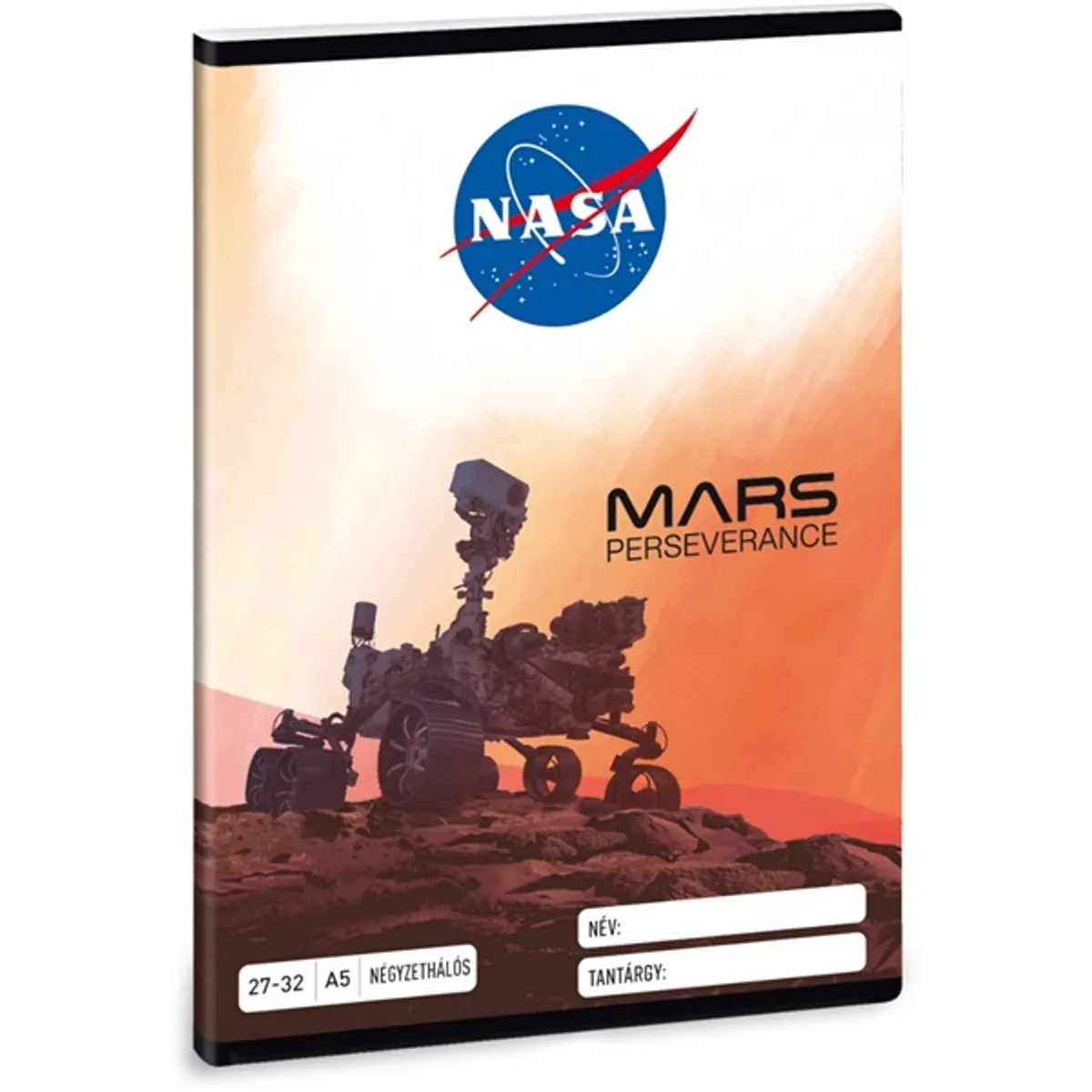 Ars Una 53630780 NASA-1 5078 A5 32 kockás füzet Mintás Fényes fólia Karton #1