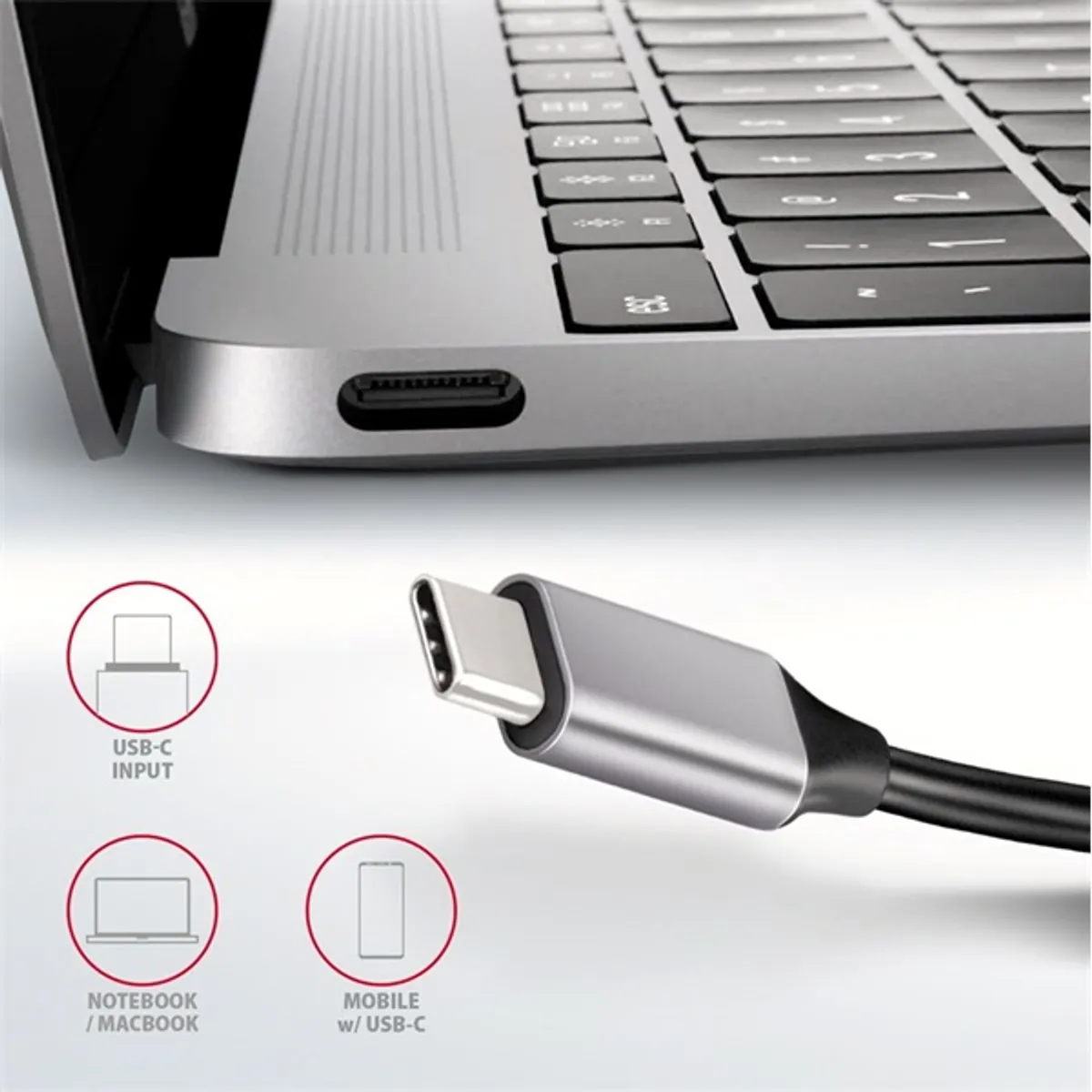 Axagon HMC-HCR3A 5in1 USB-C hub 3x USB-A, HDMI, SD és microSD olvasó, 20 cm kábel #6