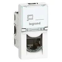 Legrand 076561 Program Mosaic LCS2 RJ45 Cat6 UTP 1 modul fehér #2