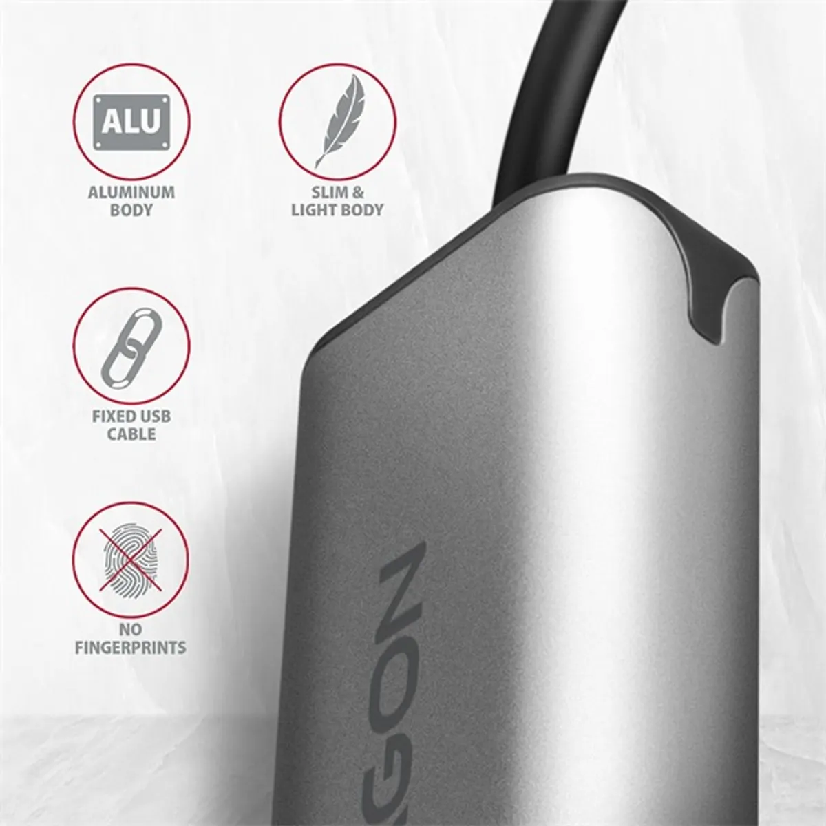 AXAGON ADE-25R 2,5Gbps USB-A RJ-45 külső hálózati adapter alumínium ház 15 cm #4
