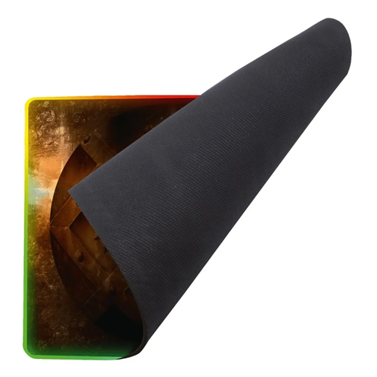 Drakkar KX-DKP-L-HET-PC Hetland Prime RGB L barna textil-gumi, 320x270 mm, 3 mm, RGB világítás, csúszásgátló alap #2