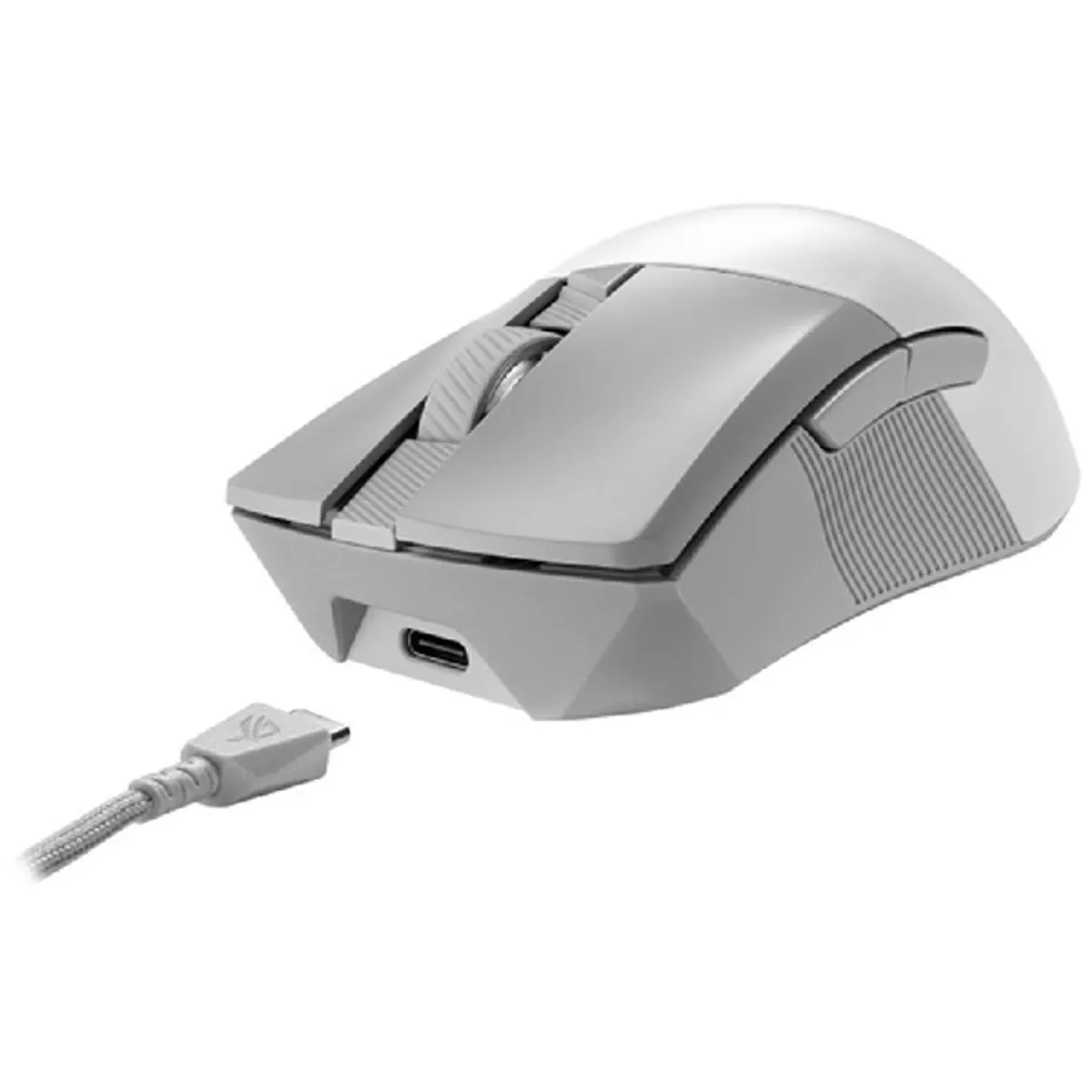 ASUS 90MP02Y0-BMUA11 ROG Gladius III Wireless AimPoint fehér 36000 dpi 2,4 GHz Bluetooth 6 programozható gomb RGB világítás #3