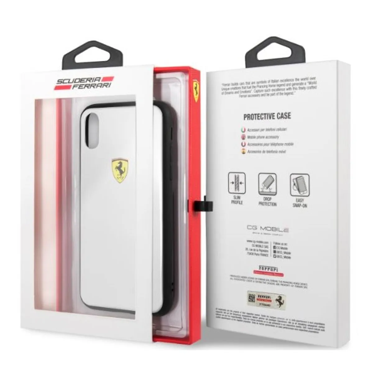 Ferrari FESACHCPXWH On-Track iPhone X tok fehér Apple Akril 5,8" #2
