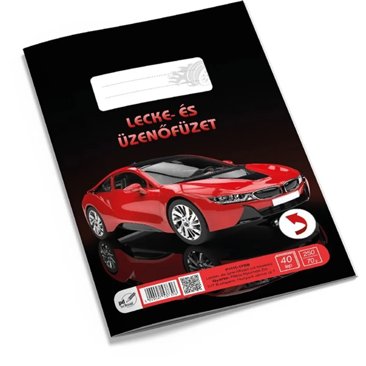 PD P1111-1786 Pátria Design leckefüzet A5 40 lapos vonalas mintás #4