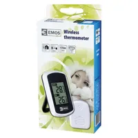 EMOS E0042 vezeték nélküli külső-belső hőmérő 2xAAA hatótávolság 100 m felbontás 0,1 C külső -40 C és +60 C belső 0 C és +60 C 433 MHz #4