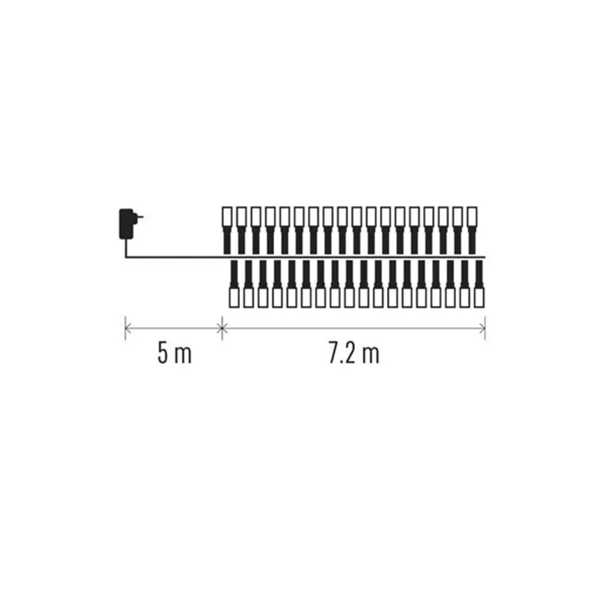 Emos D4BC05 süni LED karácsonyi fényfüzér 7,2 m IP44 beltéri és kültéri 960 LED #6