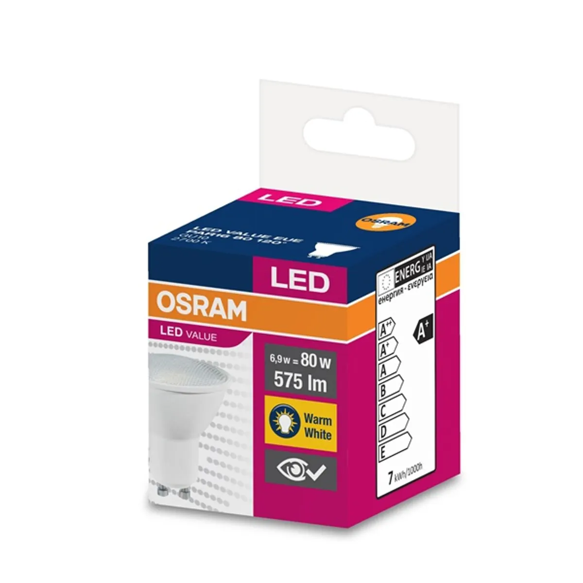 LEDVANCE 4058075198852 Value PAR16 LED spot 6W 575lm 2700K GU10 230V 120 fok #4