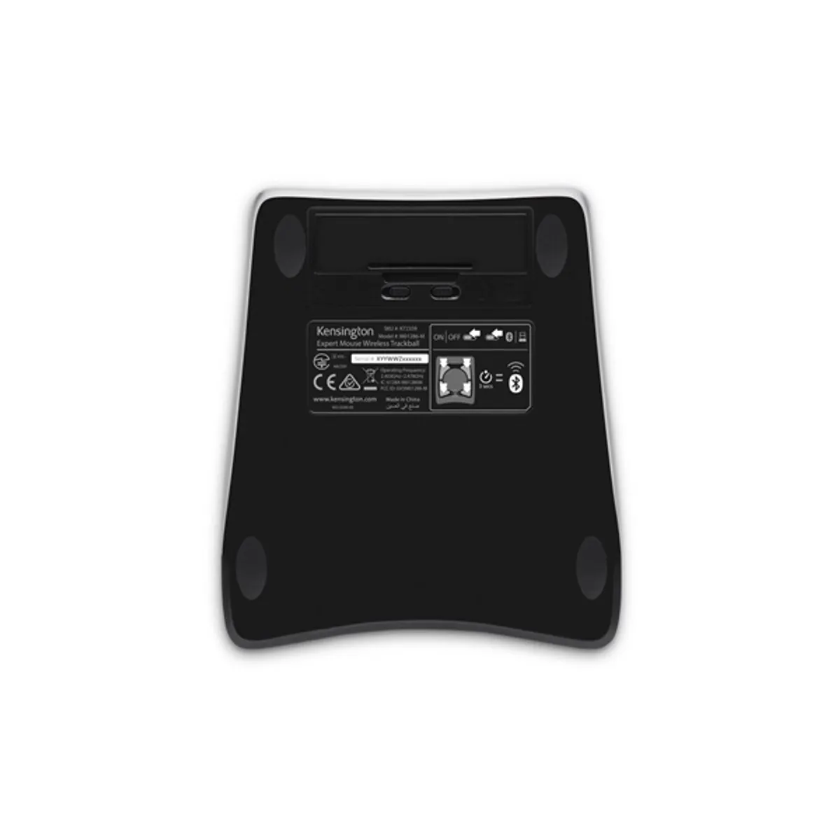 Kensington K72359WW Expert mouse wireless trackball optikai Bluetooth 4.0 LE RF kétkezes 4 gomb görgő gyűrű fekete #9