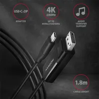 AXAGON RVC-DPC USB-C to DisplayPort kábel aktív 1,8 m fekete #2