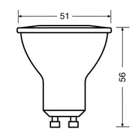 Ledvance 4058075198678 GU10 LED fényforrás 5W 350 lm 2700 K meleg fehér #3
