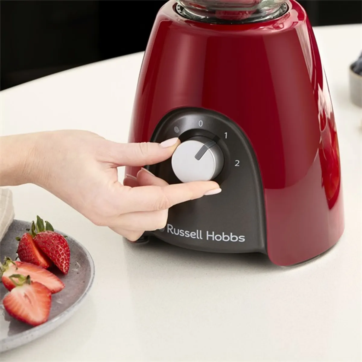 Russell Hobbs 25195026001 RH Desire Red 1,50 l üvegkehely 4 irányú pengék 650 W 2 sebességfokozat pulzáló #5