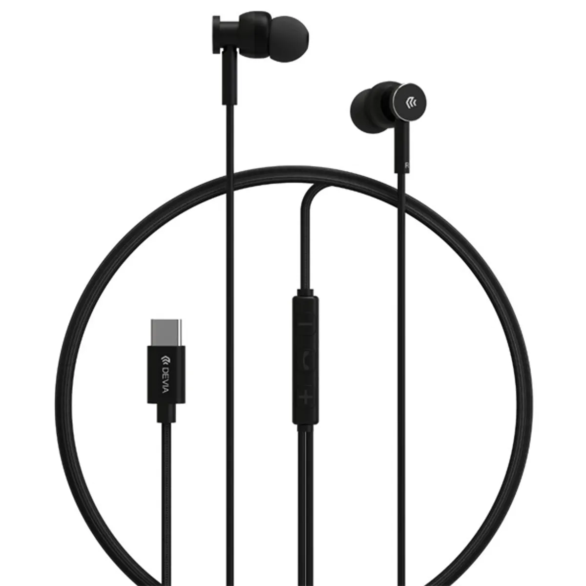 Devia ST108776 Smart Series M1 Metal In-Ear Type-C fekete 120 cm #2