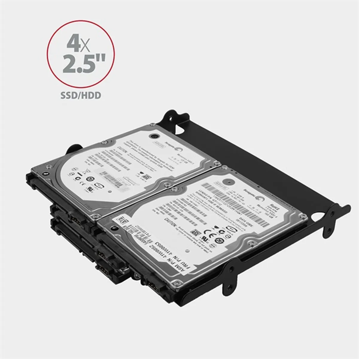 AXAGON RHD-435 keret fekete 5.25" 4x 2.5" HDD és SSD támogatás, 1x 3.5" HDD #4