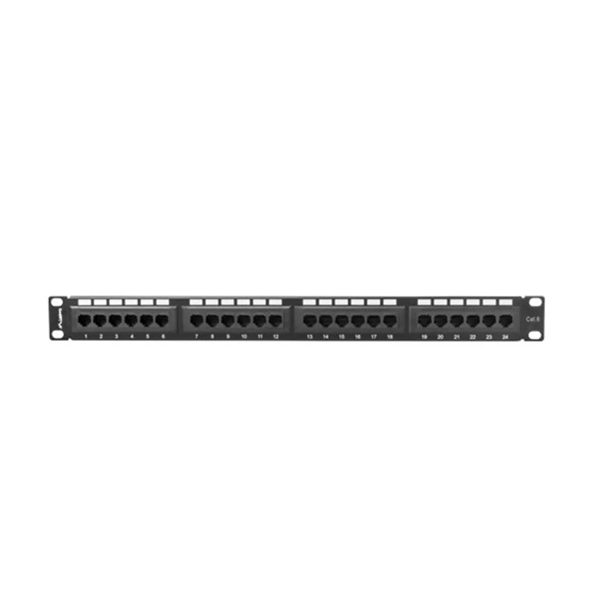 LANBERG PPU6-1024-B Patch panel 24 port 1U 19" CAT.6 fekete #2