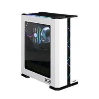 Zalman X3 fehér ház atx midi 4 ventilátor argb usb 3.0 fejhallgató csatlakozó