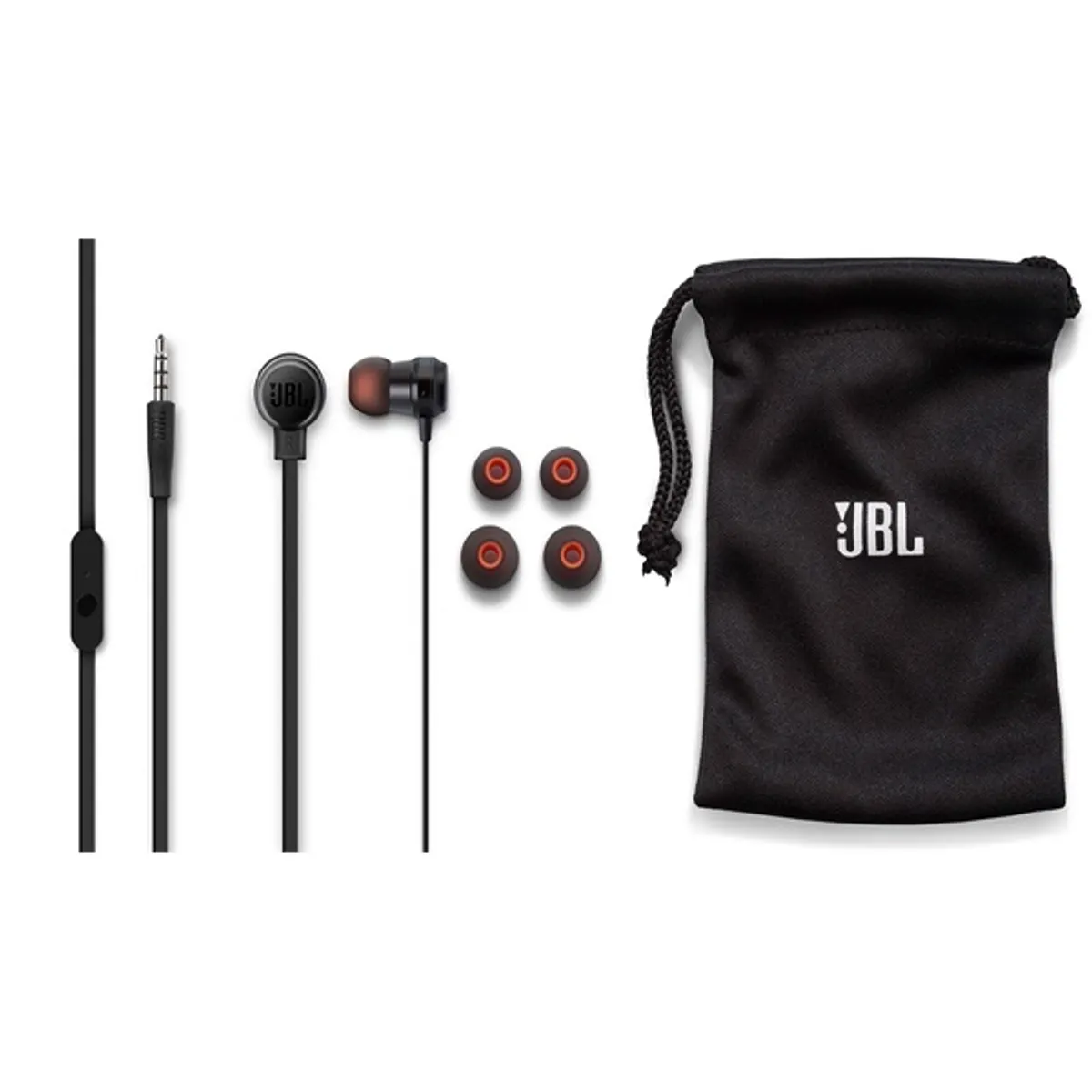 JBL JBLT210BLK T210 Fekete 121 cm 3,5 mm 2.0 mikrofonos fülhallgató 16 ohm 9 mm #2