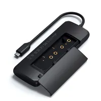 SATECHI ST-UCHSEK USB-C Hybrid Multiport Adapter SSD tok fekete 1x M.2 SATA B-key és B+M-key 2x USB-A 3.1 Gen 2 1x USB-C HDMI 4K #4