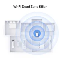 TP-LINK RE705X Wi-Fi 6 kiterjesztő 574 és 2402 Mbps Gigabit LAN 802.11ax WPA3 #4