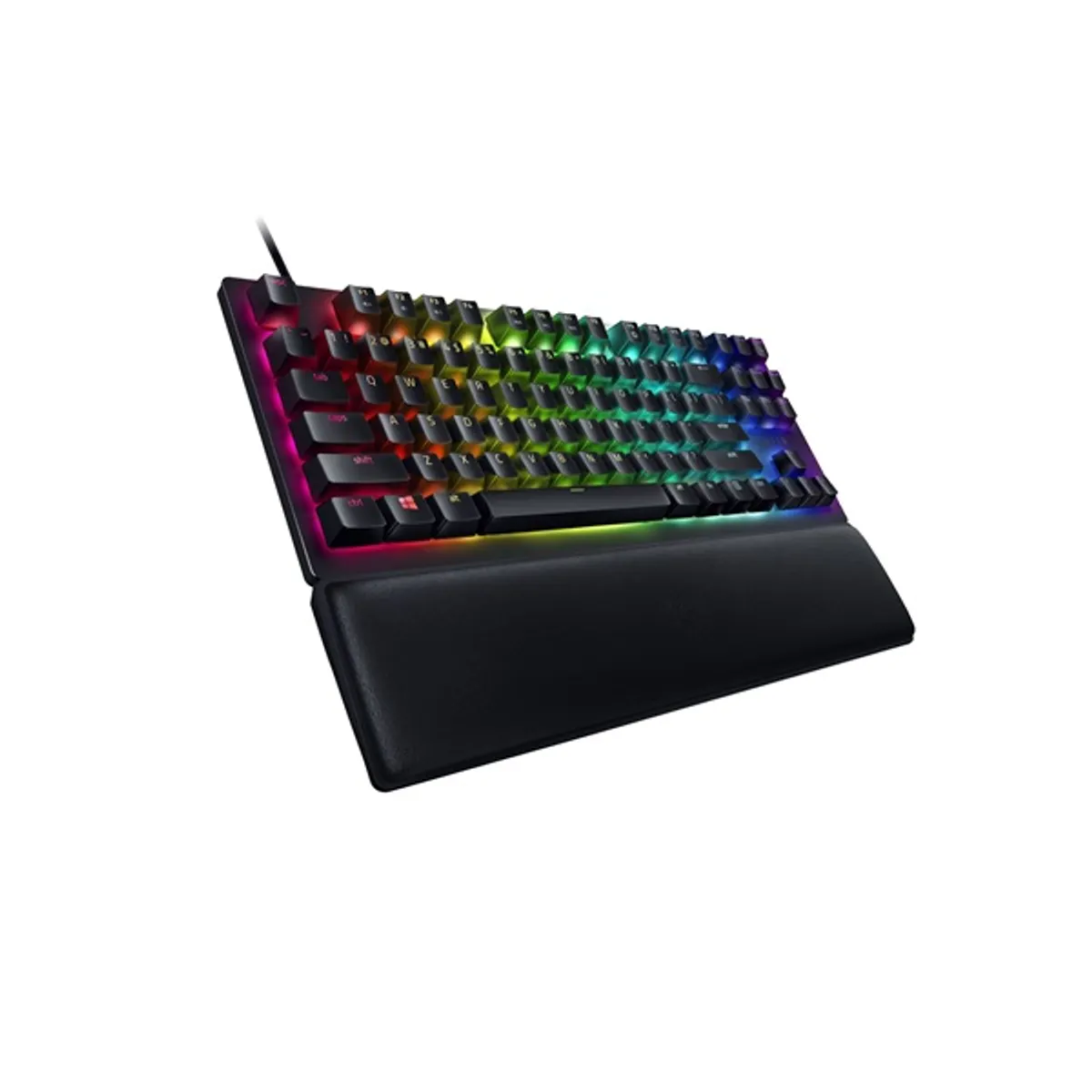 RAZER RZ03-03941600-R3W1 Huntsman V2 TKL fekete piros optikai kapcsoló rgb usb-c csuklótámasz beépített memória #3