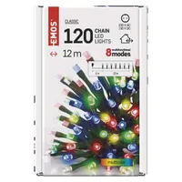 EMOS D4AM08 LED karácsonyi fényfüzér 12 m multicolor 8 üzemmód IP44 beltéri és kültéri LED integrált #6