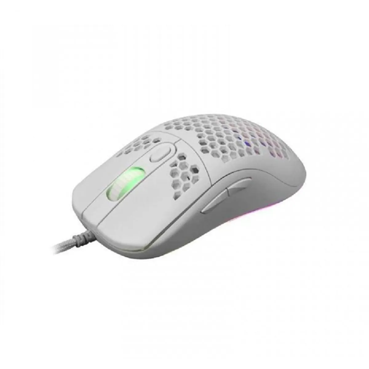 White Shark WS GM-5007W Galahad 6400 dpi fehér rgb háttérvilágítás gumírozott felület usb 2.0 1,8 m 6 gombos #3