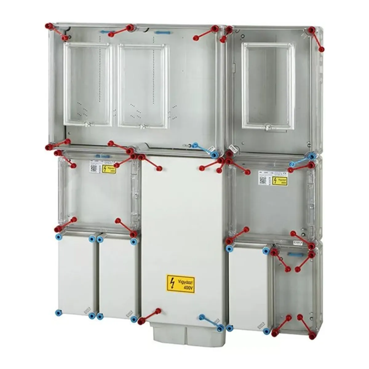 HENSEL 1091550 mérőszekrény polikarbonát világosszürke 900x1130x270 IP65 szabadtéri #1