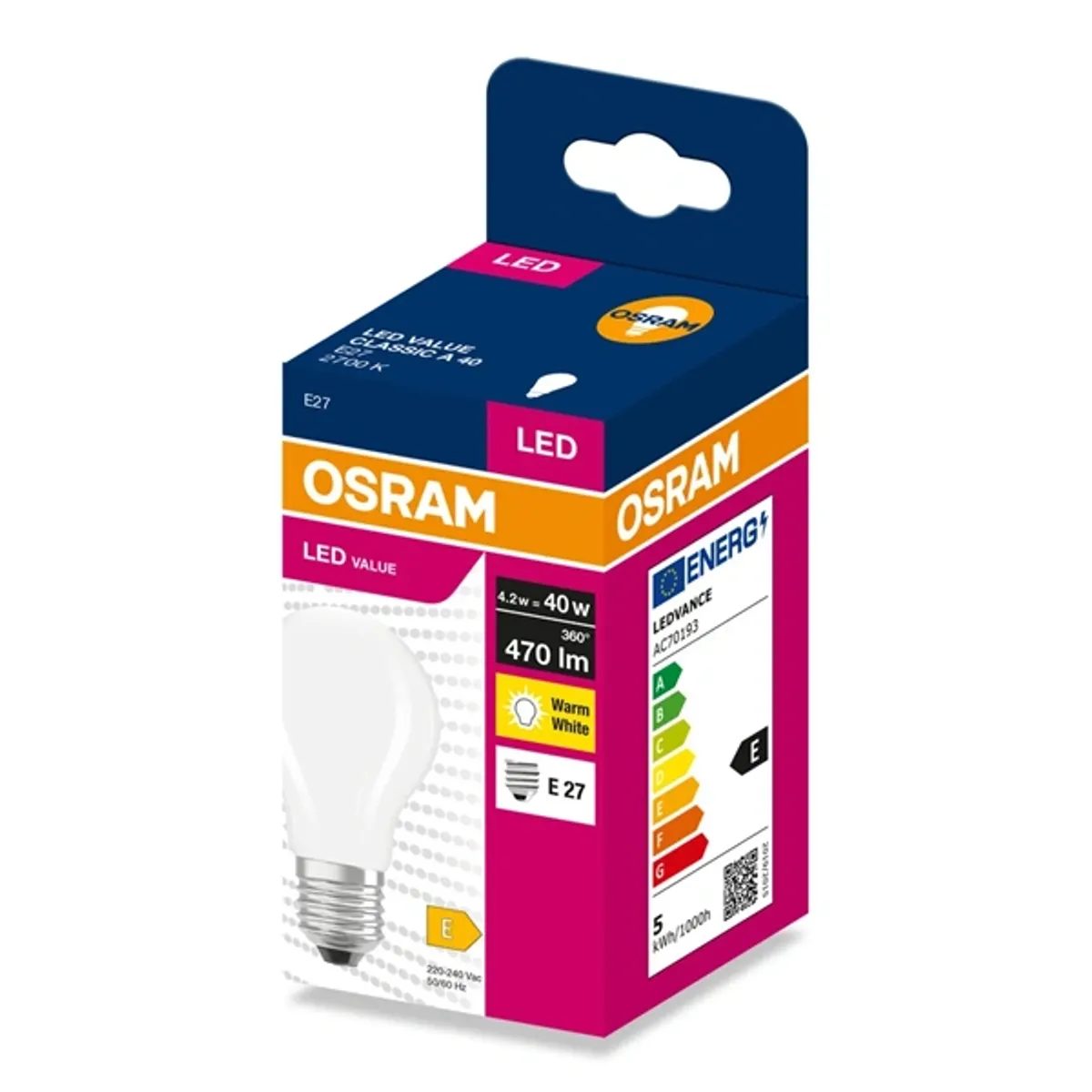 Osram 4099854566455 CLA40 13 W E27 470 lm 2700 K 300° IP20 15000 h filament led #2