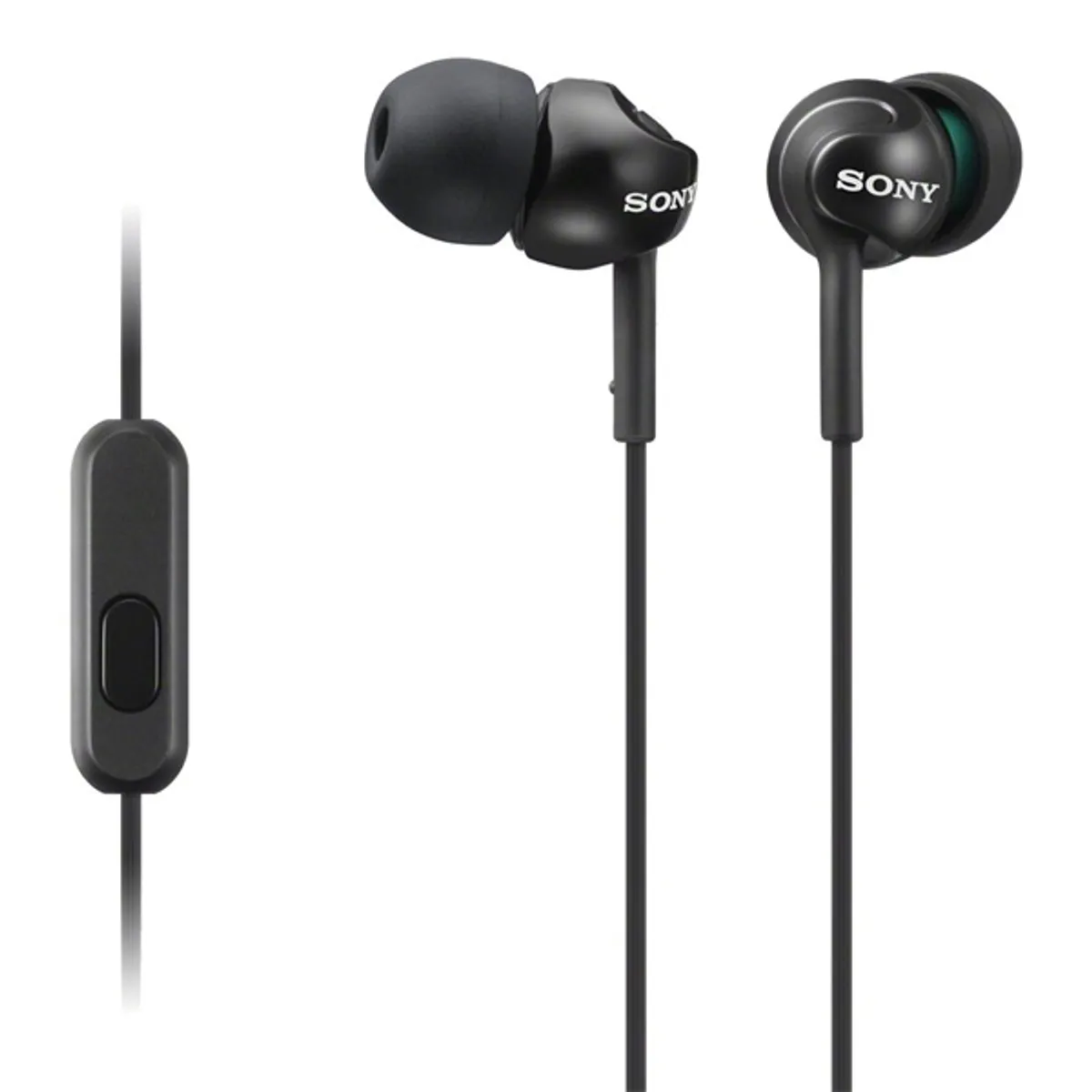 Sony MDREX110APB.CE7 MDR-EX110APB 9 mm 5-24000 Hz 16 ohm 1,2 m aranyozott l-alakú minicsatlakozó fekete mikrofonos #1
