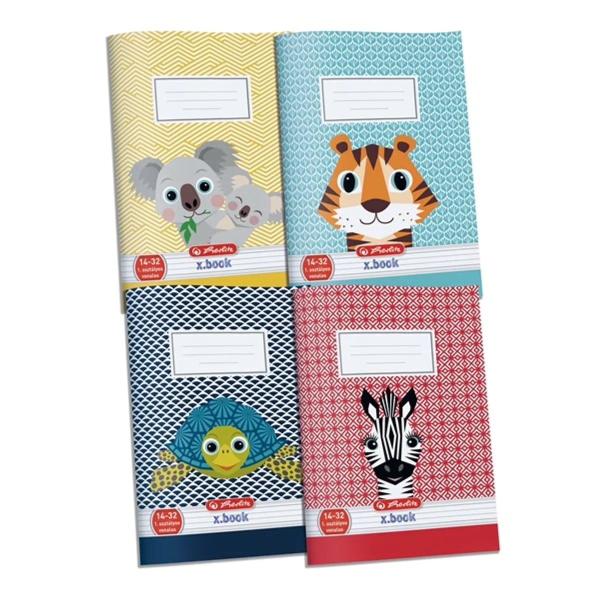 HERLITZ 09092198 Cute Animals füzet A5 32 lap vonalas 1. osztályos #1