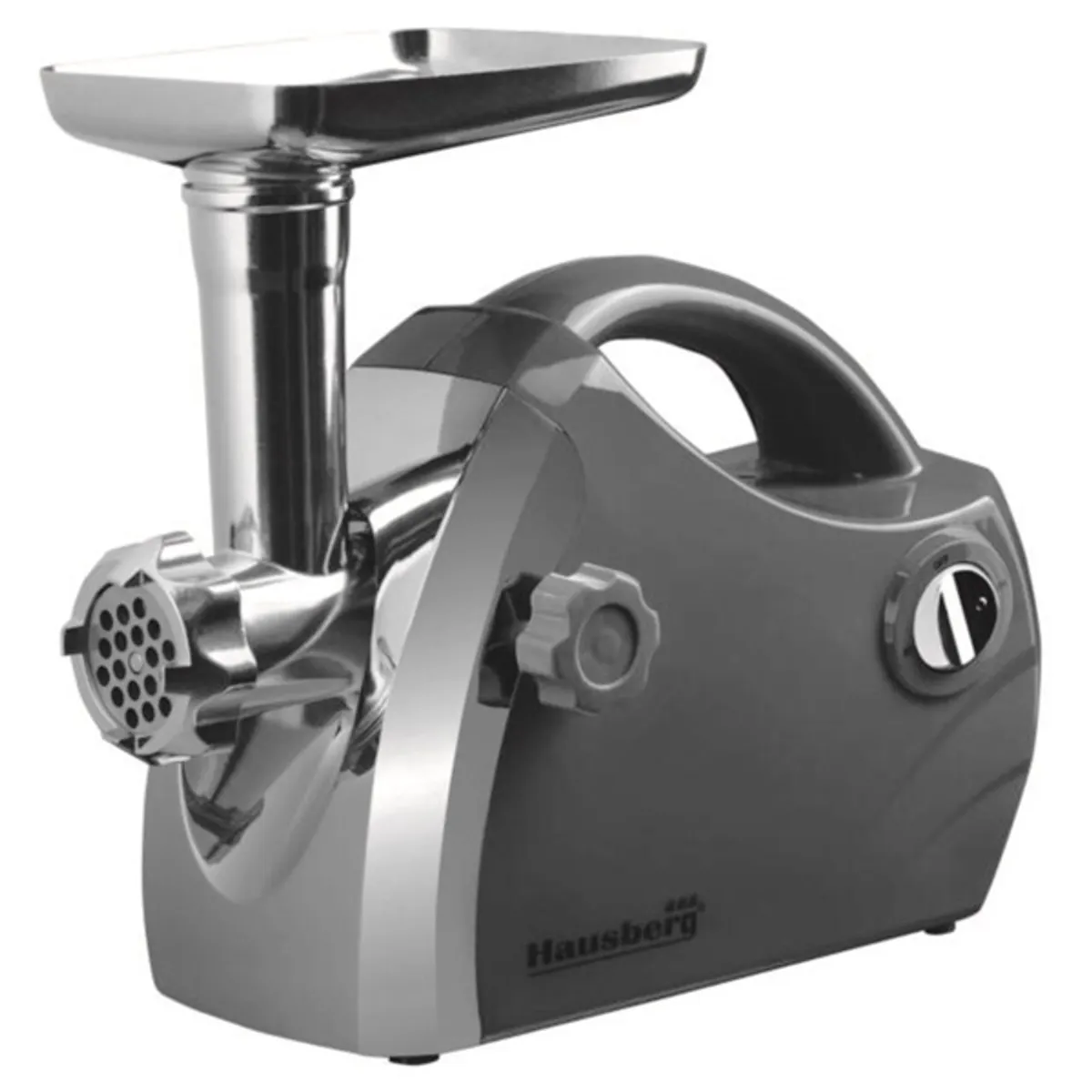 HAUSBERG HB-3430GR húsdaráló rézmotor rozsdamentes acél kés 3-5-7 mm 1 kg-perc fordított 85 dB kolbász kibbeh #2