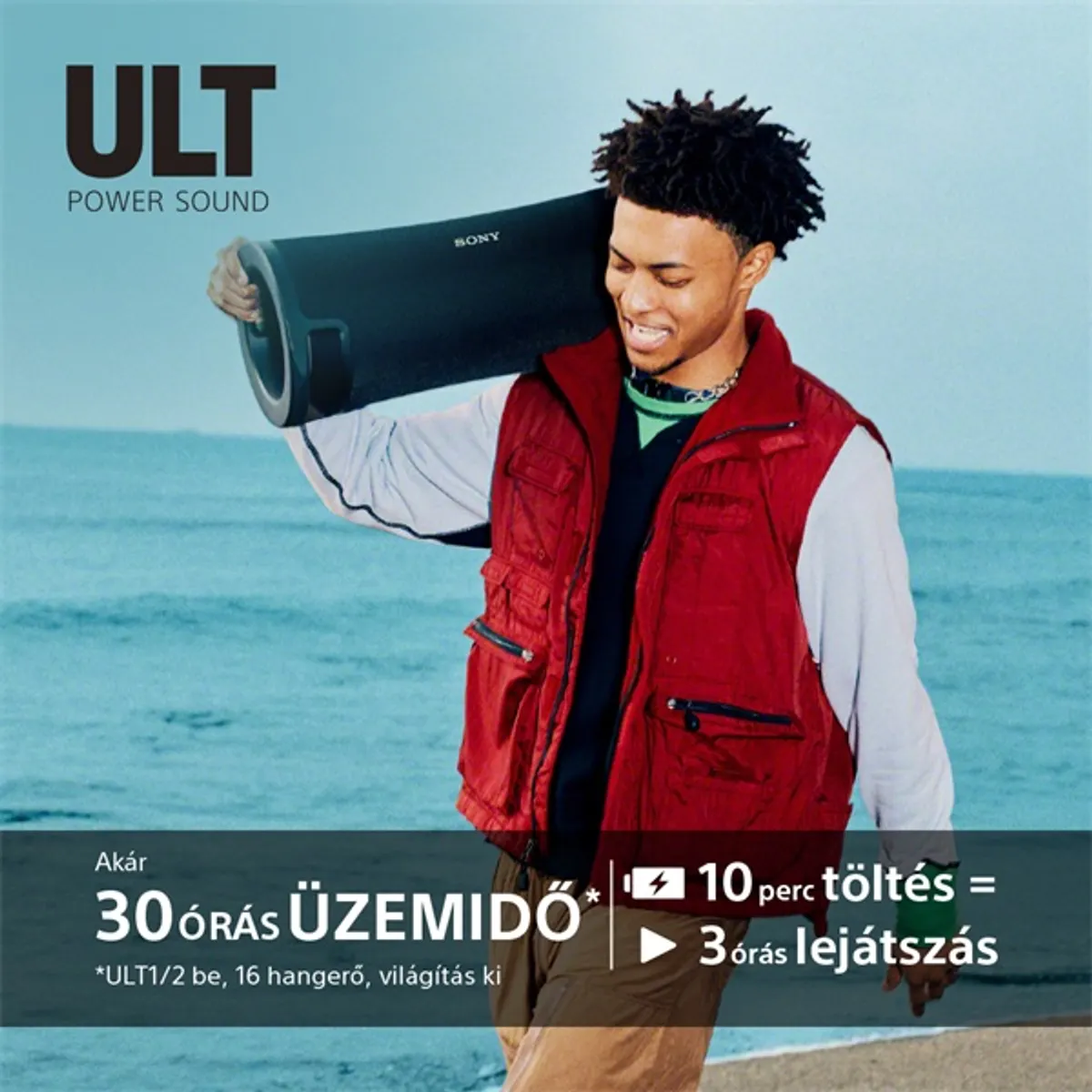 Sony SRSULT70B.EU8 ULT FIELD 7 IP67 hordozható Bluetooth hangszóró #6
