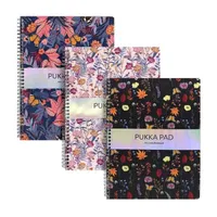Pukka Pad A15545081 Jotta Pad Bloom A4 160 oldalas vonalas dupla spirálfüzet karton borító