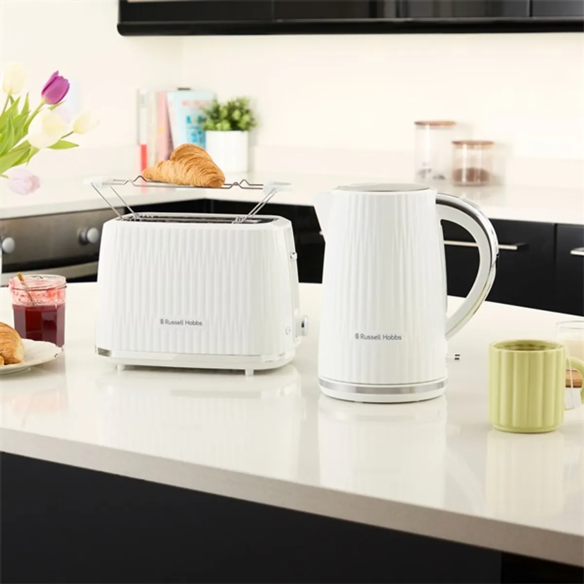 Russell Hobbs 25209016001 Eden 1,7 L fehér 360 fokos alap vezeték nélküli kancsó vízszintjelző automatikus kikapcsolás #7