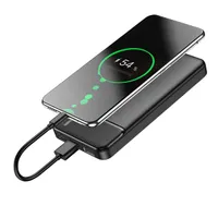 MAXLIFE TF-0022 Power Bank 10 000 mAh 5 V 2 A, 2x USB-A, USB-C és Micro USB bemenet, fekete #8
