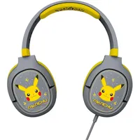 OTL PK0862 Pokémon Pikachu PRO G1 vezetékes fejhallgató 50 mm balos mikrofon szürke-sárga 3,5 mm jack #5
