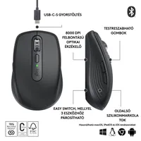 LOGITECH 910-006929 MX Anywhere 3S Grafitszürke 8000 DPI Bluetooth USB-C #2
