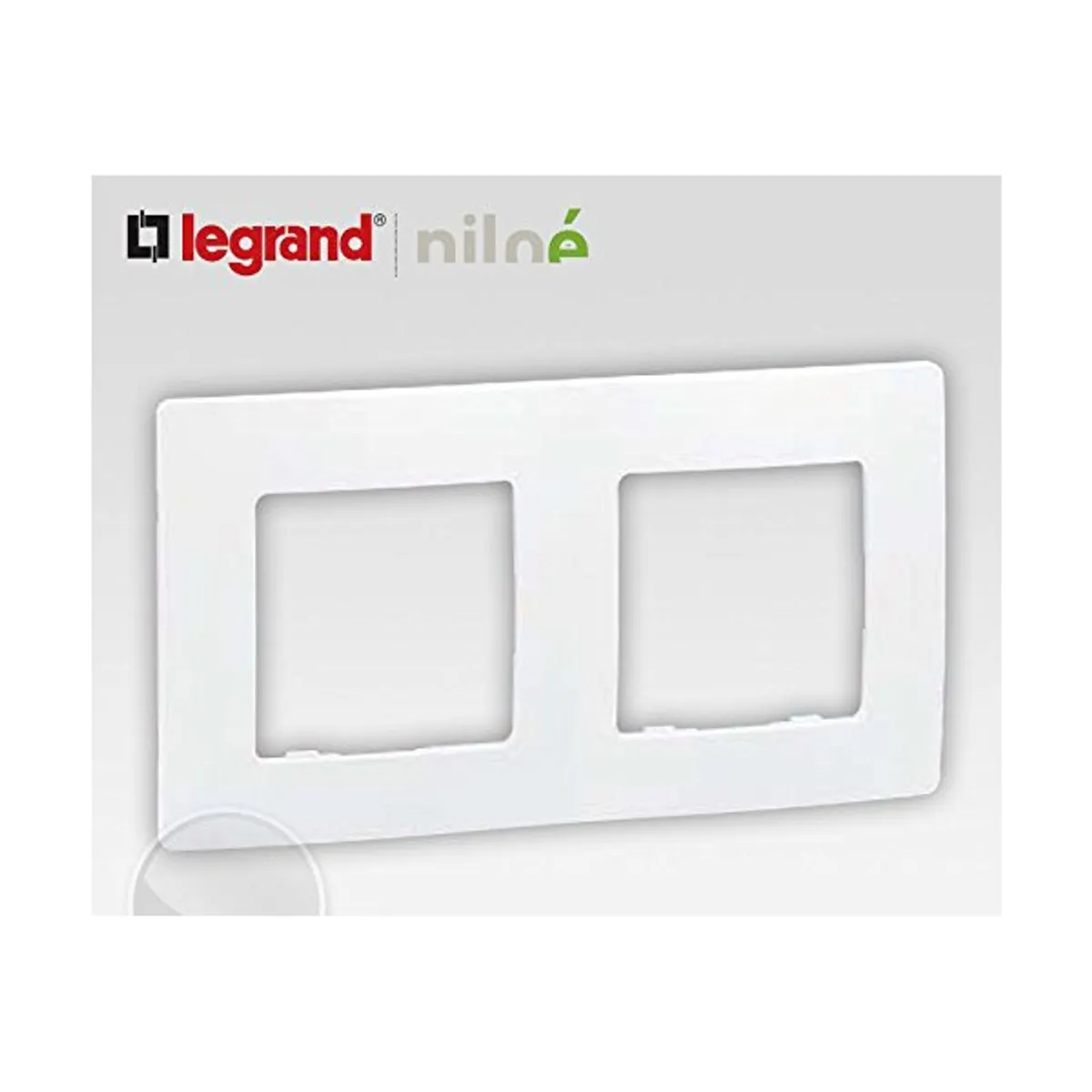 Legrand 665002 Niloé keret 2-es fehér műanyag 156x86x10 mm IP20 #2
