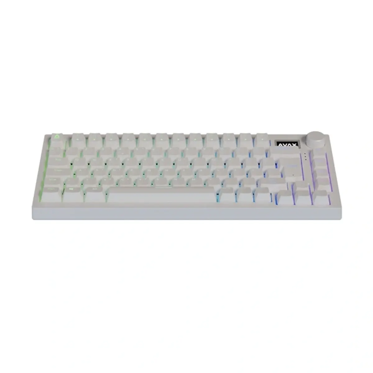 AVAX AVAX_GM02Y_PRO_WHITE GM02 PRO 75 százalék gasket mechanikus Gateron sárga rgb világítás magyar kiosztás három módú csatlakozás #2