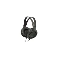 Panasonic RP-HT161E-K RP-HT161E 2.0 fejhallgató 30 mm 32 ohm 2 m fekete 3.5 mm 6.3 mm