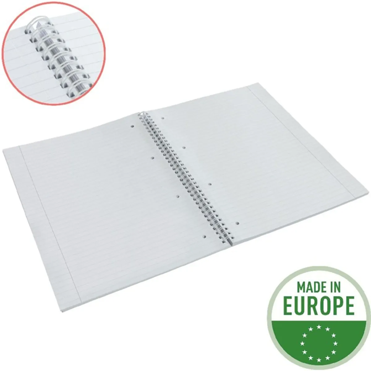 Esselte 628482 ColourBreeze A4 vonalas spirálfüzet zöld 80 lap FSC #4