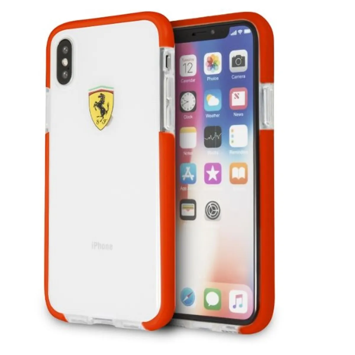 Ferrari FEGLHCPXRE iPhone X tok piros-átlátszó fényes #1