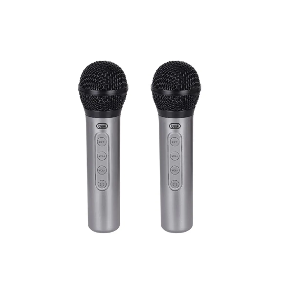 Trevi EM 415 R dupla vezeték nélküli mikrofon szett kézi formátum 2,4 GHz 15 m 5 effekt USB-C töltés 6,3 mm vevő #2