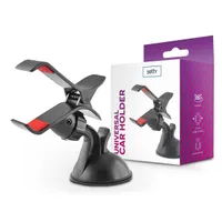Setty TF-0056 univerzális autós telefontartó 360 fok forgatható fej 9 cm fesztávolság tapadókorongos #2