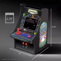 MY ARCADE DGUNL-3222 Galaga Micro Player 2,75" kijelző hordozható kivehető joystick 3,5 mm fejhallgató-csatlakozó micro-USB/AA táp #4