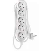 EMOS P0523R elosztó 3 m 5 aljzat fehér SCHUKO gyerekzár 1,5 mm2