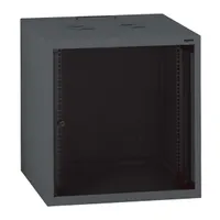 LEGRAND 646212 Linkeo 12U 19" fali rackszekrény 600x600 antracit üvegajtós készre szerelt max 36 kg