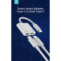 Devia ST354137 2x type-c audio adapter fehér #7